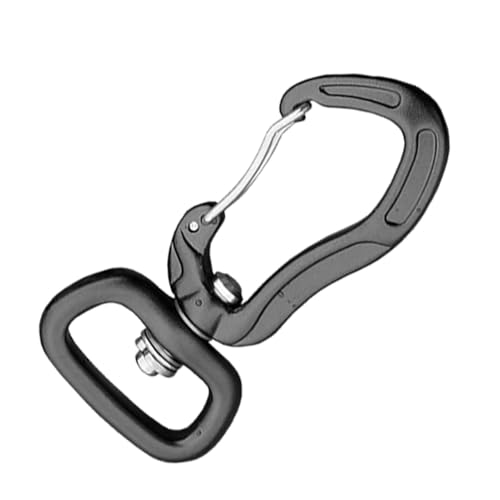 Mosquetón giratorio para senderismo resistente, clip de mosquetón giratorio - Conector de aluminio ligero - Mosquetones resistentes de Wiregate, mosquetones de aluminio ligeros estables para hamaca, c