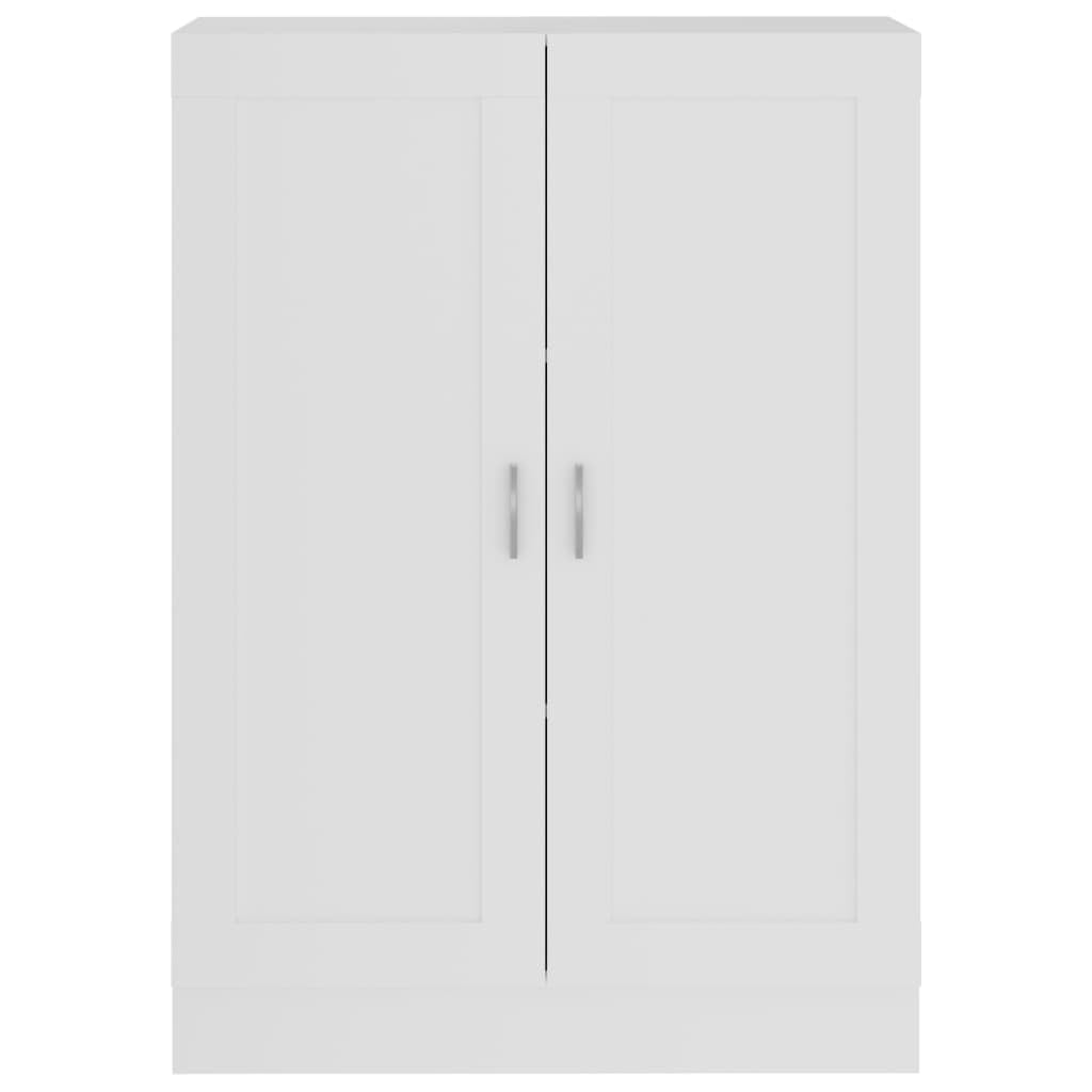 IKAYAA Bücherschrank Armadietto in Holz Armadio Porte Battenti Aktenschrank Armadietto per Garage Armadio Ufficio Mobili Ufficio-Bianco-115 cm