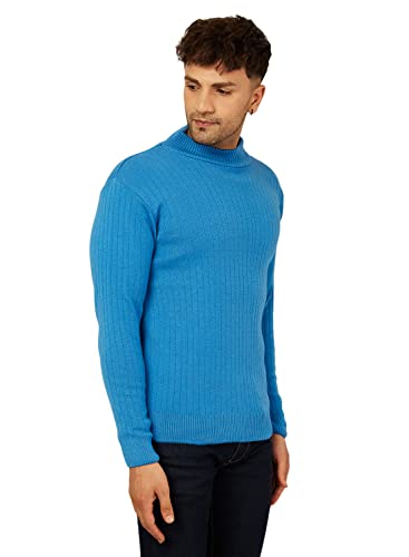 Image of Kvetoo Men High Neck Full Sleeve Winter Woolen Sweater
