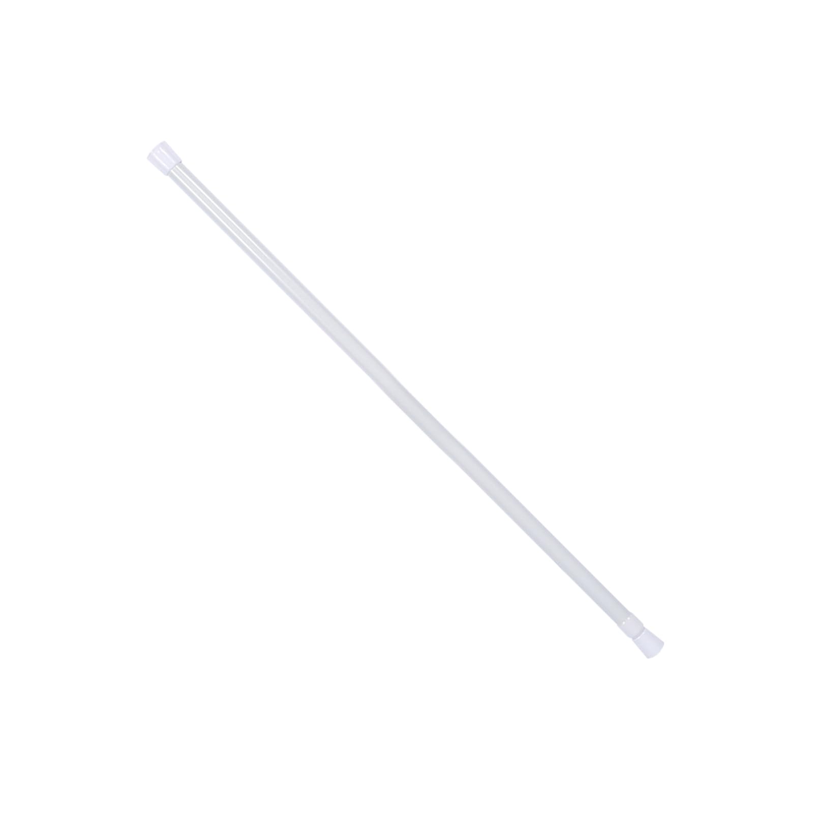 Barra para Cortina de Ducha, Barra Telescópica Ajustable de Hierro, Fácil de Instalar para Baño, Cocina, Armario, de 105 Cm a 190 Cm