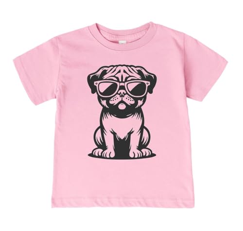Cartoon Pug with Sunglasses Infant/Toddler/Youth T-Shirt