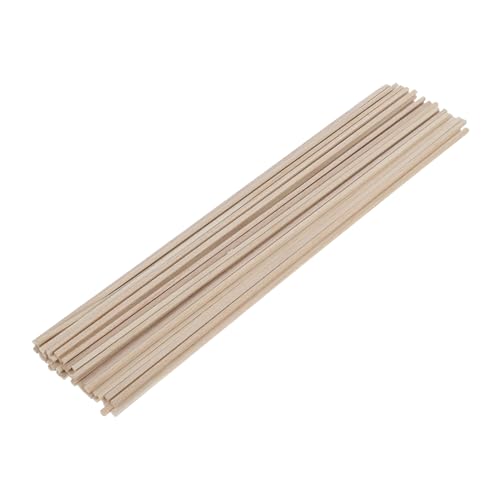 BATHVEVE 50 Stück Holzdübelstäbe: Unbehandelte Holzdübel – 300 X 3 Mm Quadratische Holzstäbe Hartholz Für Bastel- Und Modellbau-diy-projekte