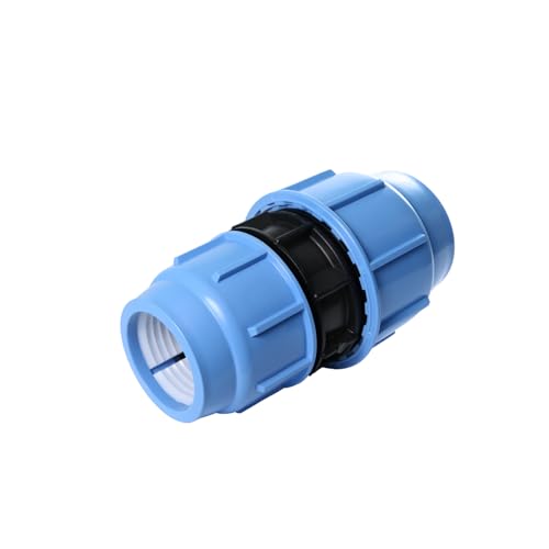 SAB Conector de manguito reducido Ø 32 x 20, accesorios de compresión BlueSeal 16 de PP, PN16, para empalme de tubos de polietileno, para instalaciones de riego