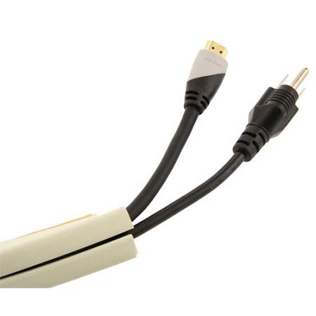 Ut Wire - 10 Foot Flexible Cord Channel - (White) | 2 Pack #TOP21