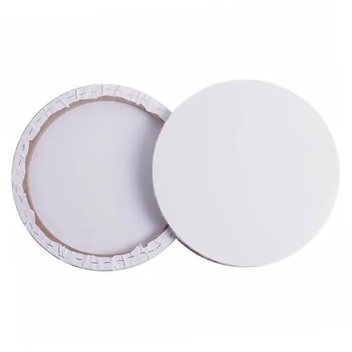 Lienzos para pintar de algodón con bastidor redondo en pack de 2 unidades 2