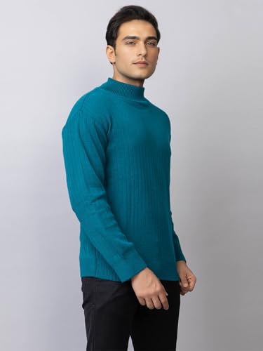 Image of TYSORT Men's Knitted Full Sleeve Zipper Cardigan Sweater for Winter