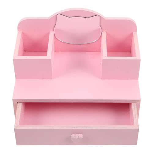 HEALEEP ���C�N�A�b�v�f�X�N �s���N�h�[���n�E�X�p���ϑ� �ؐ������o���t���~�j�`���A�h���b�T�[ ���̎q�̂������V�їp���߉\�~���[�t��