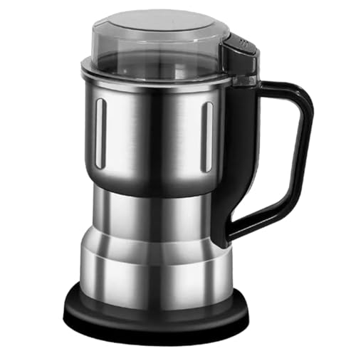 VANZACK Molinillo de Café Eléctrico Hogar Pequeño Cuchillas de Acero Inoxidable para Moler Granos de Café y Especias Voltaje Ac220 Adecuado para Cocina y Espresso