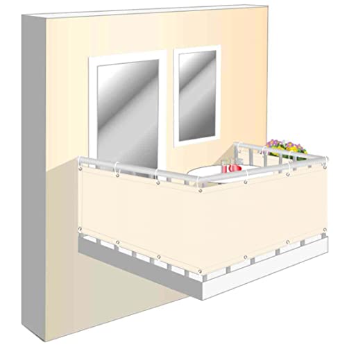 Wind Resistant Balcony Fabric 95x700 cm, Durable Cladding Accessories for Balcony Railings, Patio & Garden – Perfect for Outdoor Privacy & Protection