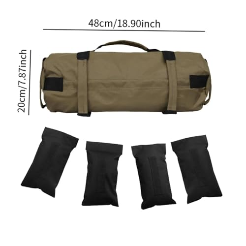 Bolsa de arena para levantamiento de pesas con sistema de carga regulable 7