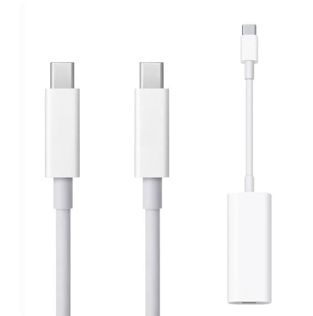 Thunderbolt 2 Cable 2M TB2 Data Transfer Cable Thunderbolt 3 (USB-C) to Thunderbolt2 Adapter Compatible with MAC (Adapter)