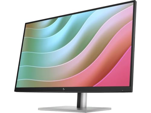Image of HP E27k G5 27 inch 4K UHD IPS USB-C Monitor with 5ms Response Time, Anti Glare, Flicker Free, VESA Mount (100mm), Displayport, HDMI & Dockztorm USB Port Expander, Black /Silver Color (6N4C4AA#ABA)