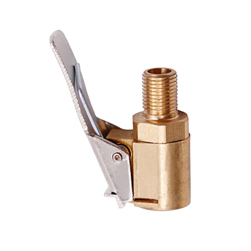 Woetwoat 6mm/8mm Adaptateur de Valve de Pneu de Voiture,Air Mandrin Pompe De Gonflage Valve Clip Pince Connecteur Adaptateur,Embout pour Compresseur Laiton...