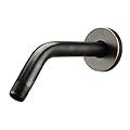 Purelux Shower Arm 8 Inches Universal Replacement Made of Stainless Steel, Oil Rubbed Bronze Finish Flange Included