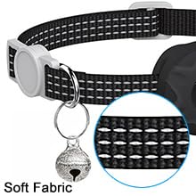 Premium Cat Airtag Collar, Black - Image 3