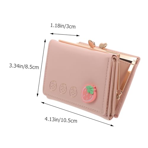 Healifty Fashionable Small Clutch Wallet for Women Lightweight PU Cute Coin Purse with Ample Storage Compact Ladies Clutch for Outdoor Shopping and Travel Practical Card Holder Accessory2