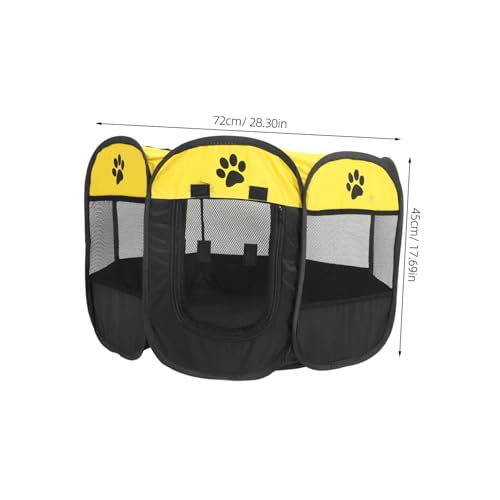 Parc octogonal pour animaux pliable avec mailles ultra-respirantes - 3