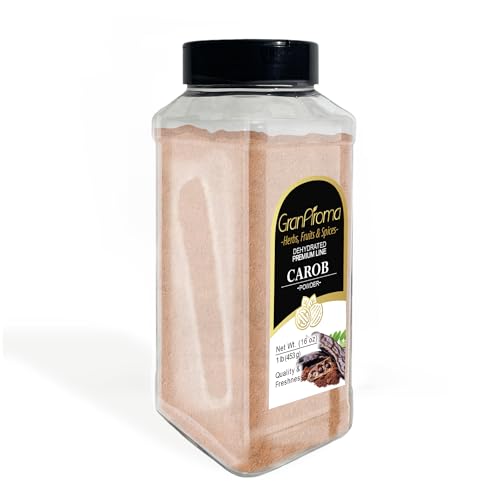 Image of GranAroma Carob Powder, Baked Goods, Shakes & Smoothies (16 Ounce)