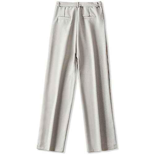 Betusline Women's High Waisted Wide Leg Dress Pants with Belt2