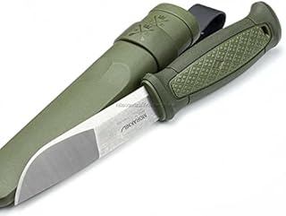 Morakniv Kansbol Sandvik Stainless Steel Fixed-Blade Survival Knife With Sheath, Military Green, 4.3 Inch