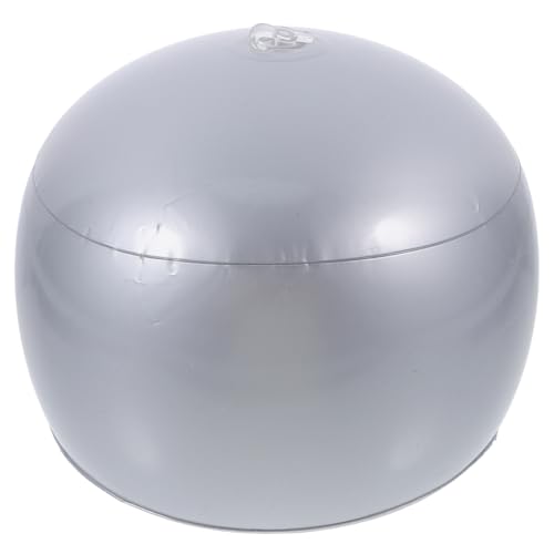 MUCKLILY Titular De Sombrero Inflable Sombrero De Forro Sombrero con Visera Gorra Sombrero De Pie Sombrero Adulto Sombrero De Camilla Enchufe De Doble Capa De Polivinilo Silver