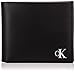 Calvin Klein Jeans Pliage Simple imprimé, Accessoire de Voyage -Portefeuille à Triple pli Homme, Schwarz, Taille Unique