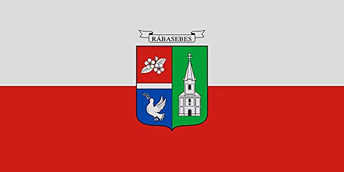 Drapeau Large Rábasebes avec oeillets métalliques résistants - 2