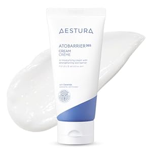 AESTURA ATOBARRIER365 Cream with Ceramides, Korean Face Moisturizer for Barrier Repair | 120H lasting Hydration, Ceramide Capsules, Dry & Sensitive Skin, Non-comedogenic, 80 mL / 2.70 fl.oz.