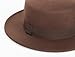 Pork-Pie-Fedora-Hat Wide Brim Felt Flat-Top-Boater Hat for Men Women(Size:M)