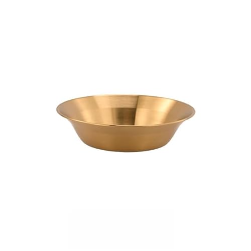 NiuLumea Per piatti fondi in acciaio inox BBQ pasta, profondo per vassoio fondo piatto, finitura lucida resistente alla ruggine, design impilabile, 17 x 10,5 x 4 cm