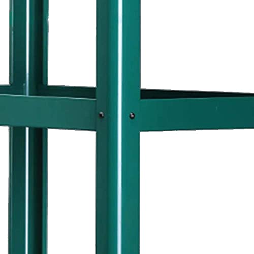 Allzweck-Werkzeugwagen Metall-Multifunktions-Teilewagen auf Rädern Service-/Gebrauchswagen mit DREI Fächern Werkstattwagen für den Garten im Freien – Bild 3