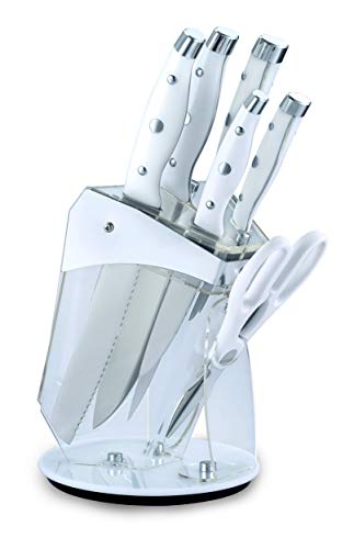 Haus Alchemy Stainless-Steel Silver Professional Knife Set- 7Pcs...