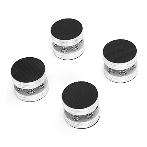 Pointes de découplage pour enceintes de salon et amplificateurs HiFi argentés - 6
