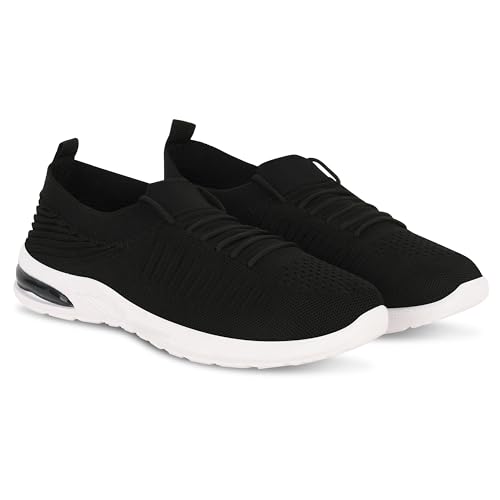 Image of Lightweight Breathable Sports Sneakers for Women 101-Black