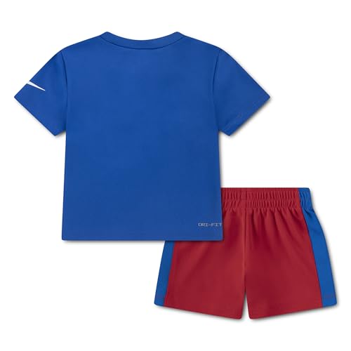 Image of Nike Boys' Dri-FIT Swoosh Logo T-Shirt and Mesh Shorts 2-Piece Outfit Set