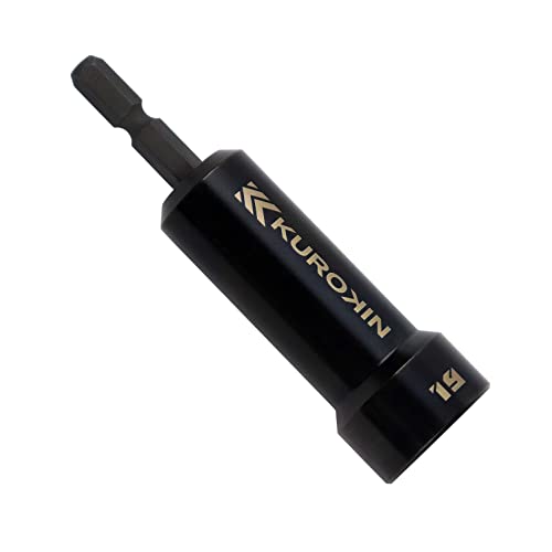 フジ矢 セミロングソケット タフ・軽量 12角 19mm 黒金 512-19-BG