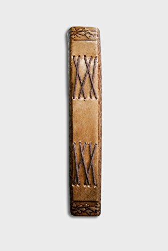 Image of SPcreation Brown Gods Eye Stone Leather Handmade Notebook Blank Diary with Azadirachta indica's (Neem) Pencil