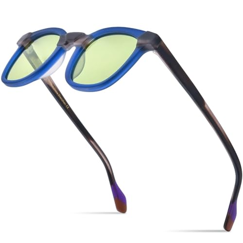 Lunettes de soleil multicolores MUTYNE en acétate mat carrées surdimensionnées UV400
