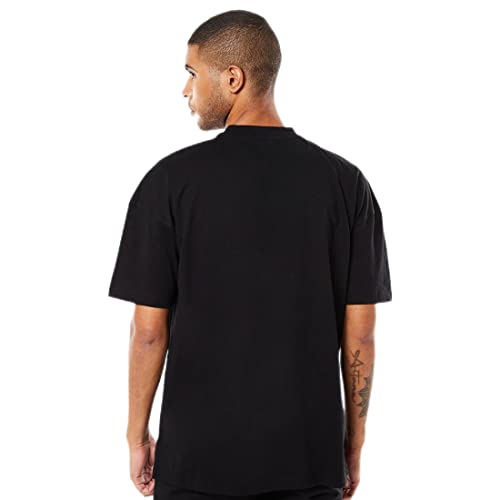 Image of Bewakoof Men's Graphic Printed 100% Cotton T-Shirt - Oversized Fit, Round Neck, Half Sleeves