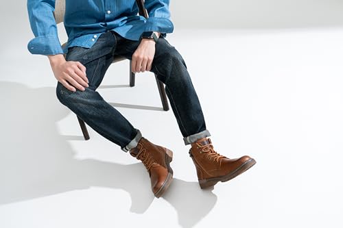 Image of Jousen Mens Boots Fashion Casual Boot Hiking Zipper Chukka Boots for Men