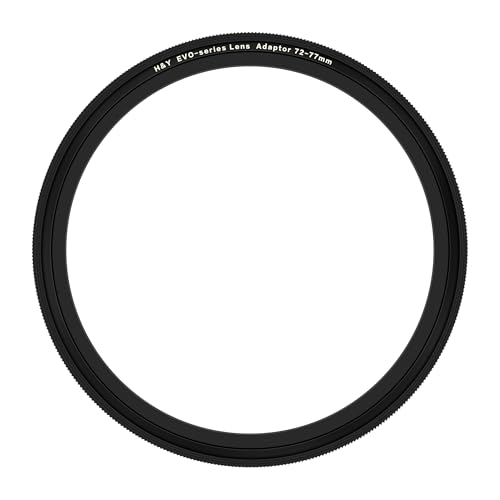 H&Y Step-Up Rings 72 to 77mm Step Up Ring Magnetic Filter Adapter Rings Stepping Up Ring, EVO Series