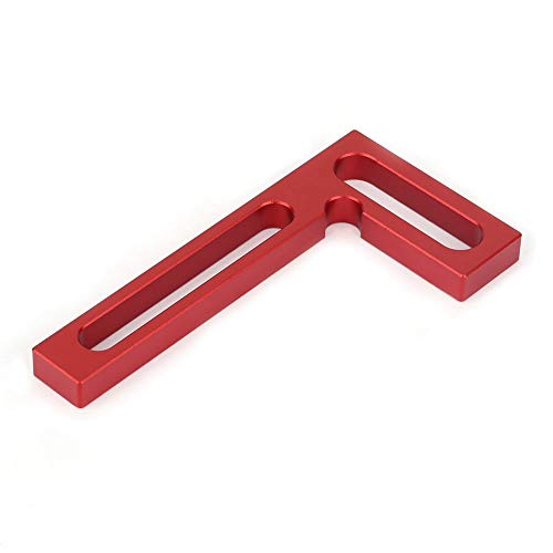 Woodworking Square Ruler Woodworking Right Angle Ruler, Flat Square, Right Angle Corner, Clamp, Aluminum Alloy, 10 * 5 * 0.8cm, LShaped, 90 Degree Right Angle, Woodworking Fixation,