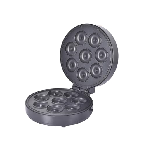 El Mejor Listado de Máquinas para hacer donuts favoritos de las personas. 42 Petyoung 1400W Mini máquina para hacer donuts, Máquina eléctrica para hacer donuts con superficie antiadherente y mango antiquemaduras, Hace 8 Donuts, Adecuada para desayunos...