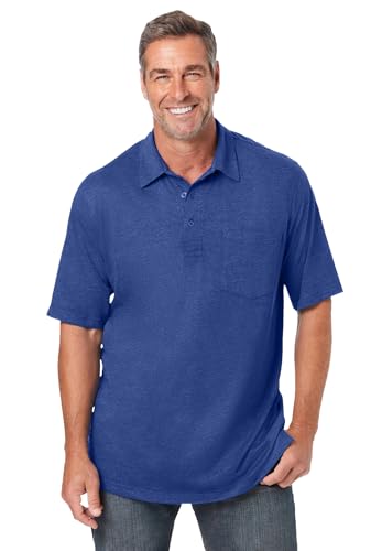 Polo ligero sin encogimiento para hombres grandes y altos KingSize miniatura 1