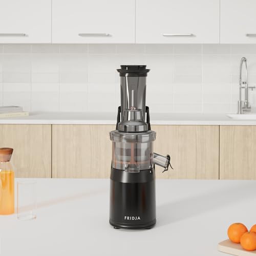 Entsafter Gemüse und Obst – Fruchtsaftpresse Elektrisch Slow Juicer – Saftpresse Kaltpresse für ganze Früchte mit 75mm Öffnung, Edelstahl Sockel, 240W, Spülmaschinenfest, BPA-Frei, Schwarz – Bild 3