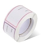 DECORNIJIA Etiquetas Adhesivas para Congelador y Almacenamiento de Alimentos Unidades por Rollo Resistentes y Fáciles de Escribir para Frascos y Envases Organizador de Fecha para Cocina y