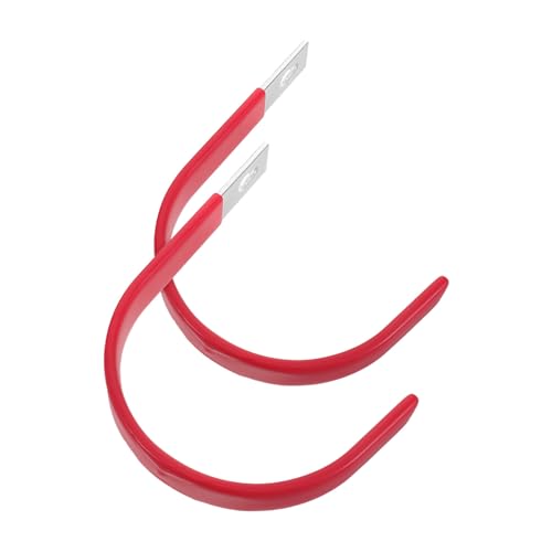Toyvian 2 Pièces Crochet Rouge en Acier Inoxydable et Plastique pour Rangement Équipement de Secours de Bouée de Sauvetage Résistant aux Intempéries Accessoire Piscine hors Sol