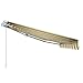 VERDELOOK Tenda da Sole Itaca avvolgibile ad inclinazione fissa, larghezza 4 m e sporgenza 2,5 m, beige e marrone