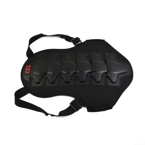Protector de espalda de motocicleta con armadura rígida y canales de ventilación 5