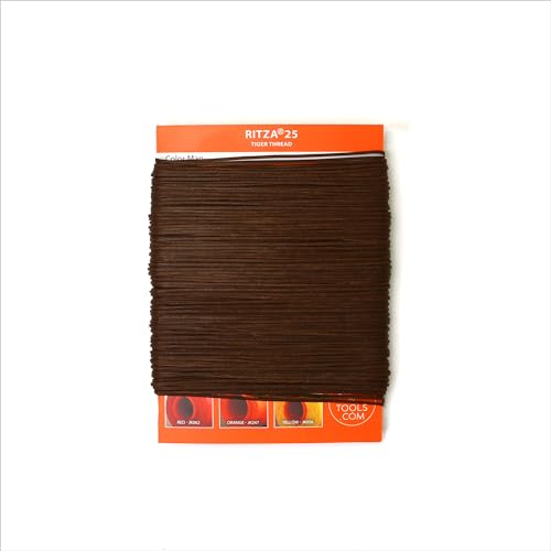 Ritza Tiger Thread hilo encerado poliéster 50 m marrón miniatura 4